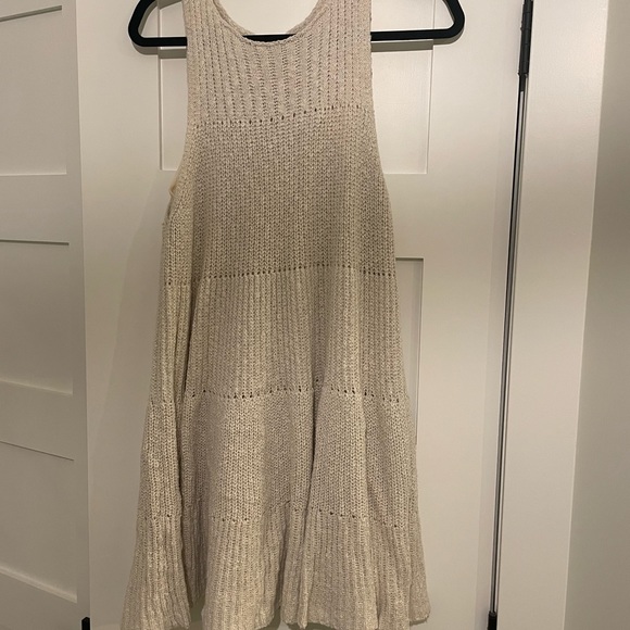 Free People Waterfall Ruffle Sweater Dress - Picture 4 of 4